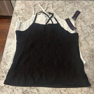 No Boundaries Smocked Cami set of 2 XL NWT